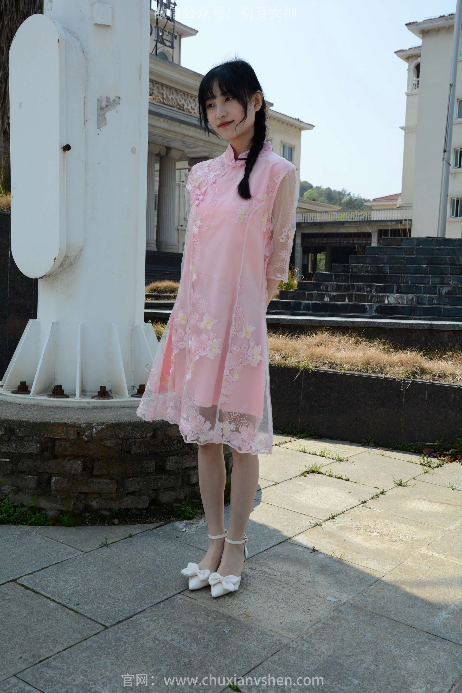 初夏女神 No.163 柒柒 旗袍废墟 0